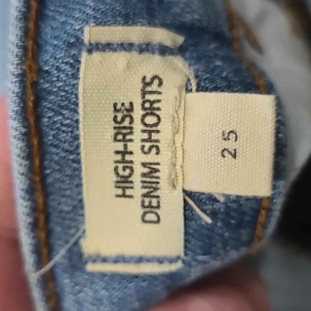 Madewell High Rise Relaxed Denim Shorts Cutoff Light Wash Size 25 - Picture 4 of 5